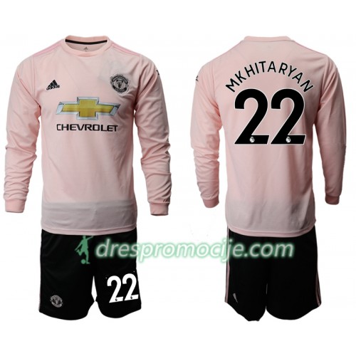 Manchester United Dres MKHITARYAN 22 Dječji Gostujući 2018/19 Dugim Rukavima Manchester United Dres MKHITARYAN 22 Dječji Gostujući 2018/19 Dugim Rukavima